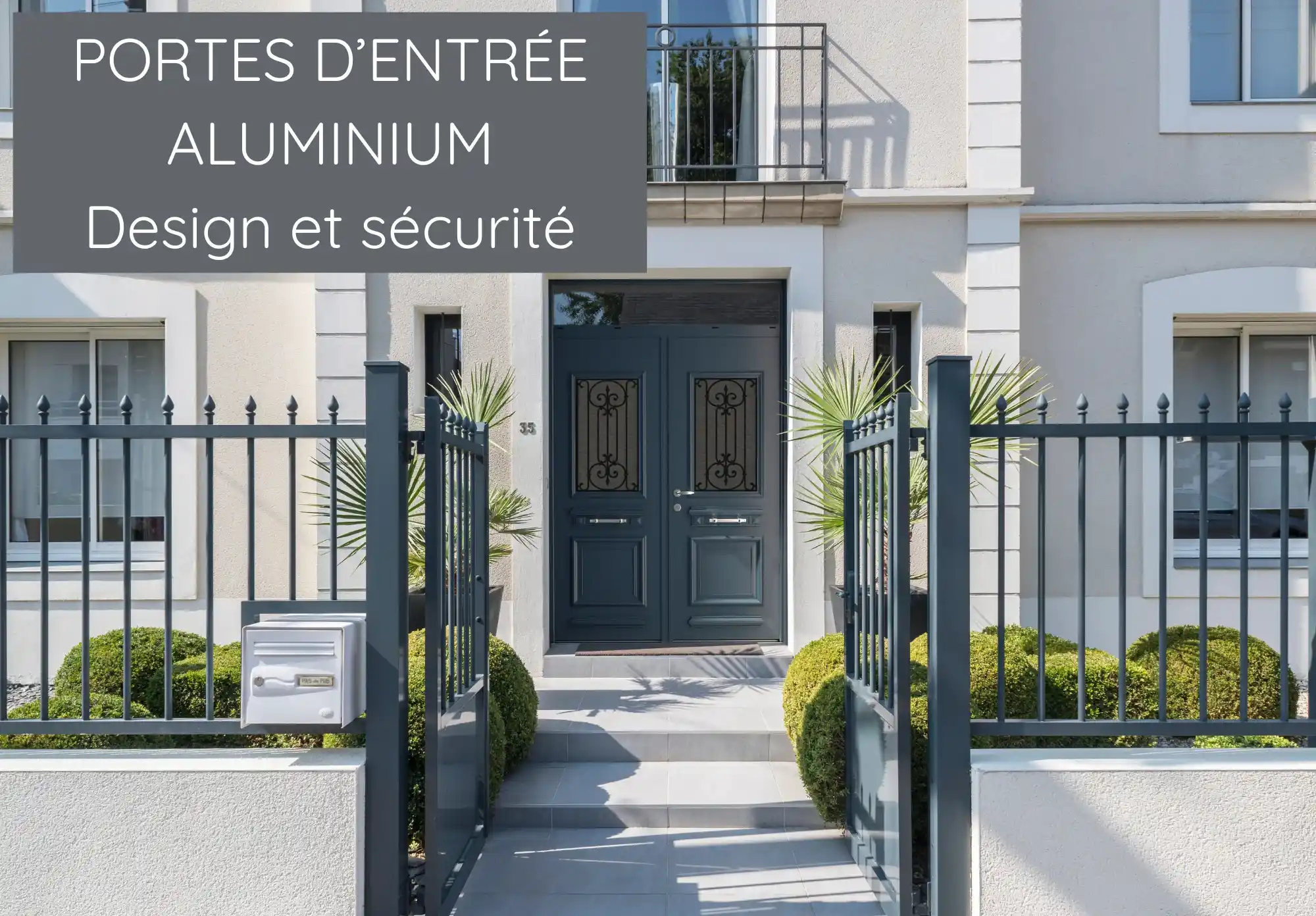 portesb d'entrée alu - design et sécurité